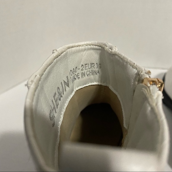 SHE & IN WHITE BUCKLED BOOTIES - Picture 12 of 15